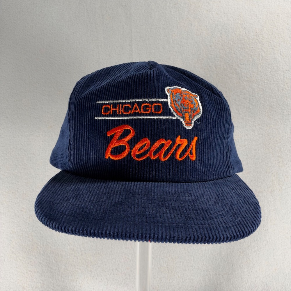 Chicago Bears American Needle 1990s Vintage Corduroy Snapback Hat NWT Navy
